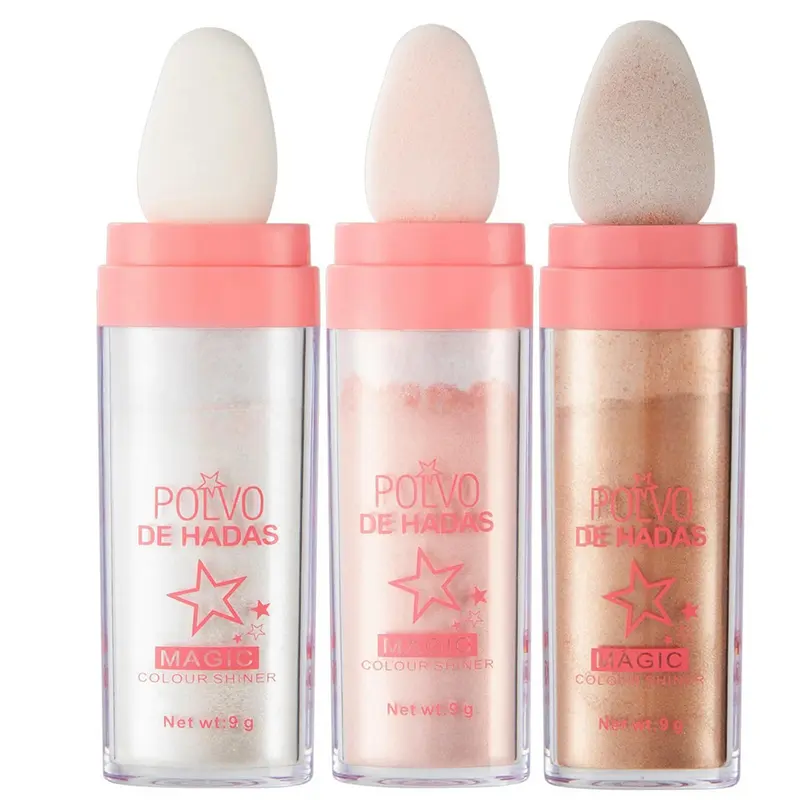URQT Poudre Féérique 3 Couleurs – Highlight et Contouring Visage, Yeux et Corps (Trio)