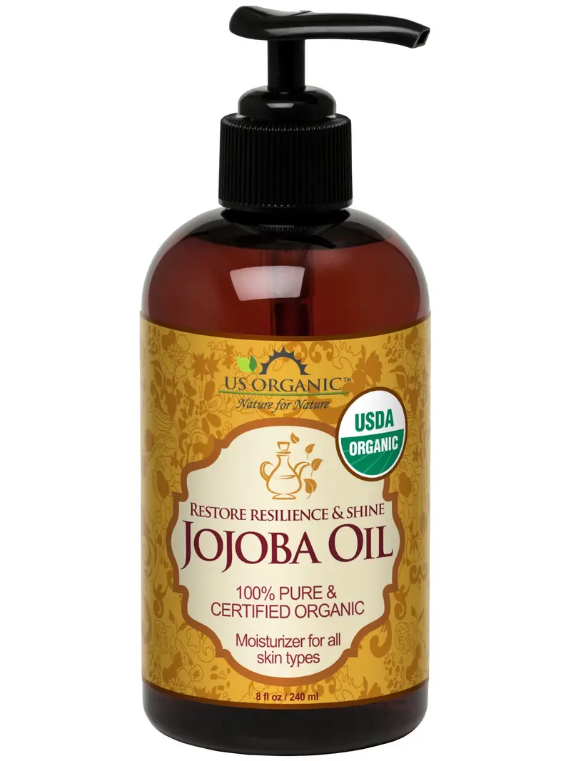 US Organic Huile de Jojoba – 100% Pure et Biologique USDA, Pressée à Froid, 240 ml
