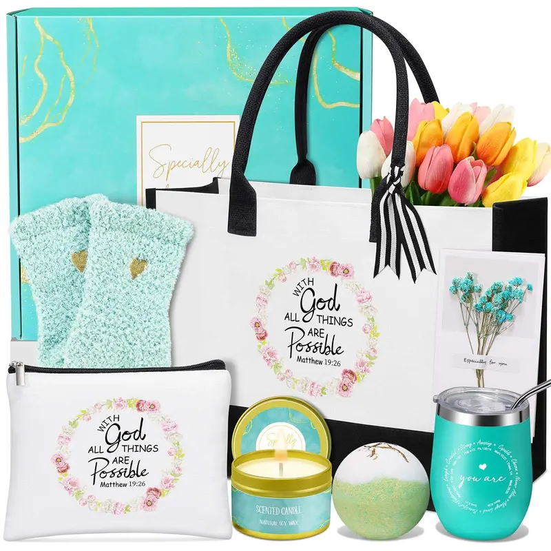 Uwingess Coffret cadeaux chrétiens pour femmes – Idéal pour maman, amie et collègue