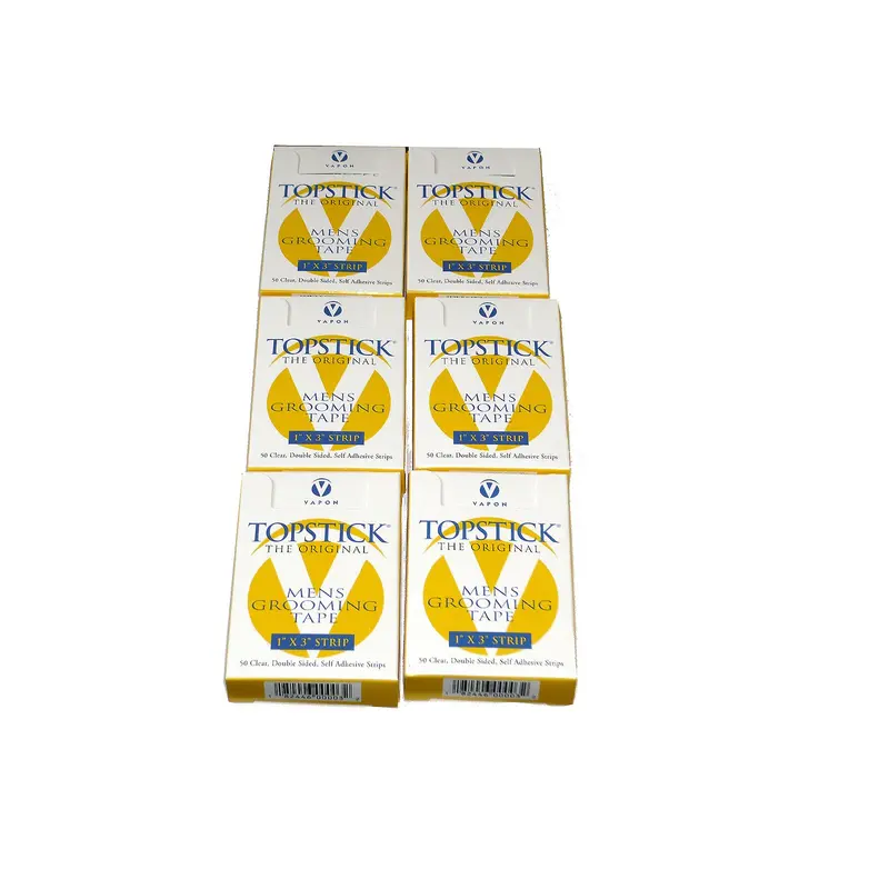 Vapon T150 – 6 boîtes de 50 bandes Topstick Toupee Tape 1x3 pouces – ruban adhésif double-face