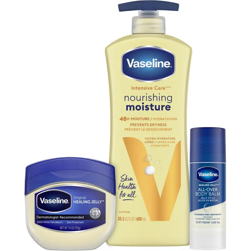 Vaseline Intensive Care Essential Healing Lotion – Pack de 3 Hydratation et Soin Quotidien