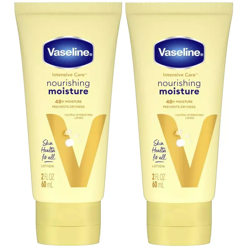 Vaseline Lotion Soin Intensif Nourrissant — Lot de 2 tubes de 2 onces | Hydratation longue durée