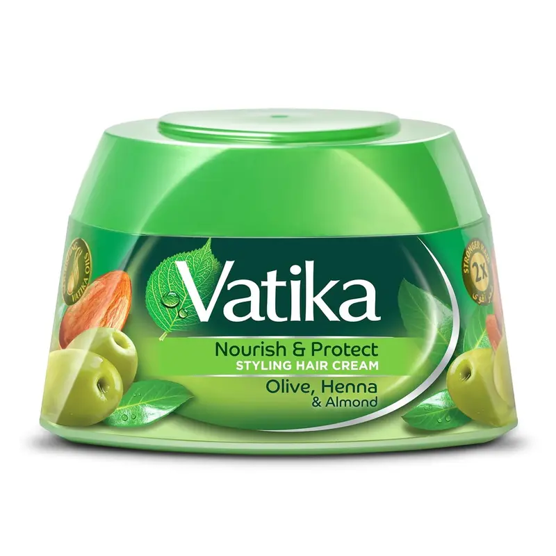 Vatika Naturals Crème Cheveux Hydratante – Nourrit et Protège Tous Types de Cheveux (210 ml)