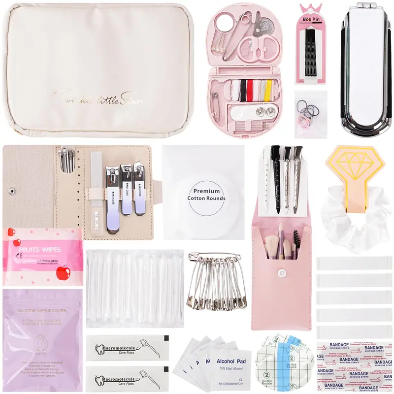 VEAPILS Kit d’Urgence Mariage – 39 Pièces, Trousse Soins et Maquillage pour Mariée
