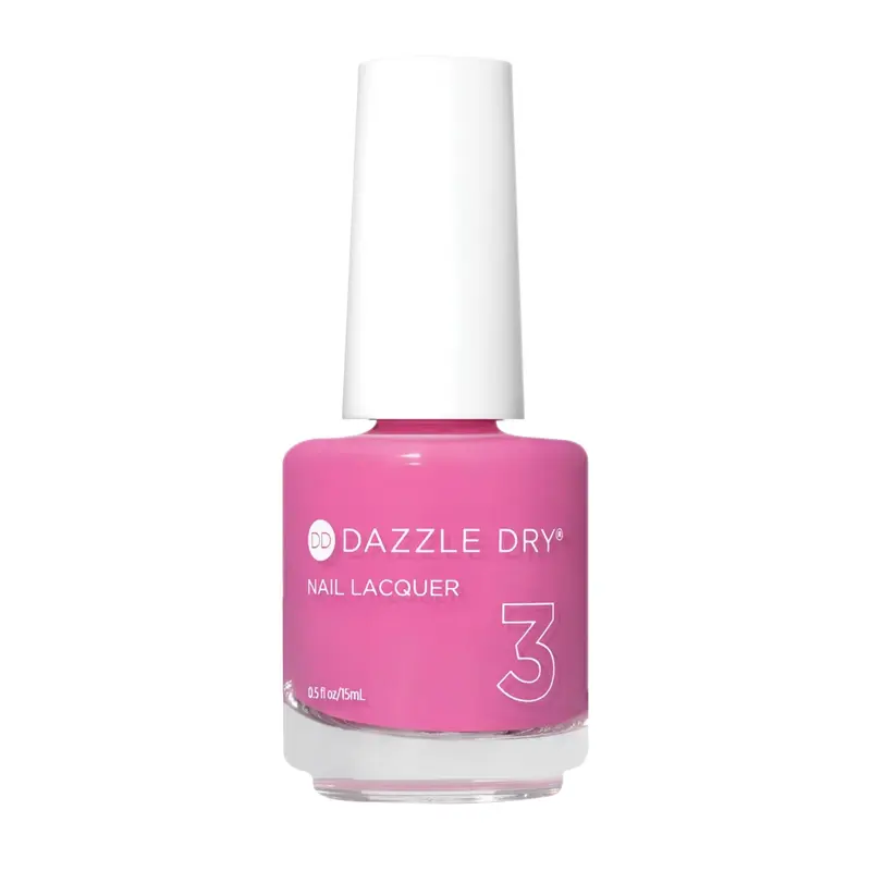 Vernis Dazzle Dry Étape 3 Cherry Parfait – Rose moyen crème, séchage rapide et tenue longue durée