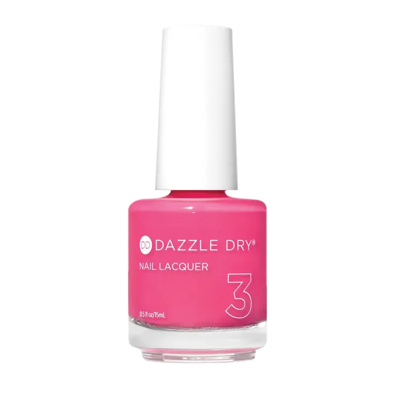 Vernis Dazzle Dry Étape 3 Raspberry Crème – Crème légère, Séchage rapide, 15 ml