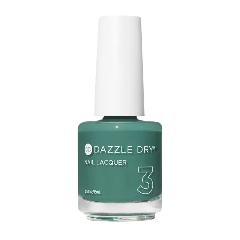 Vernis Dazzle Dry Étape 3 – Week-end de 3 jours – Vert Oasis Moyen, Crème couvrante (15 ml)