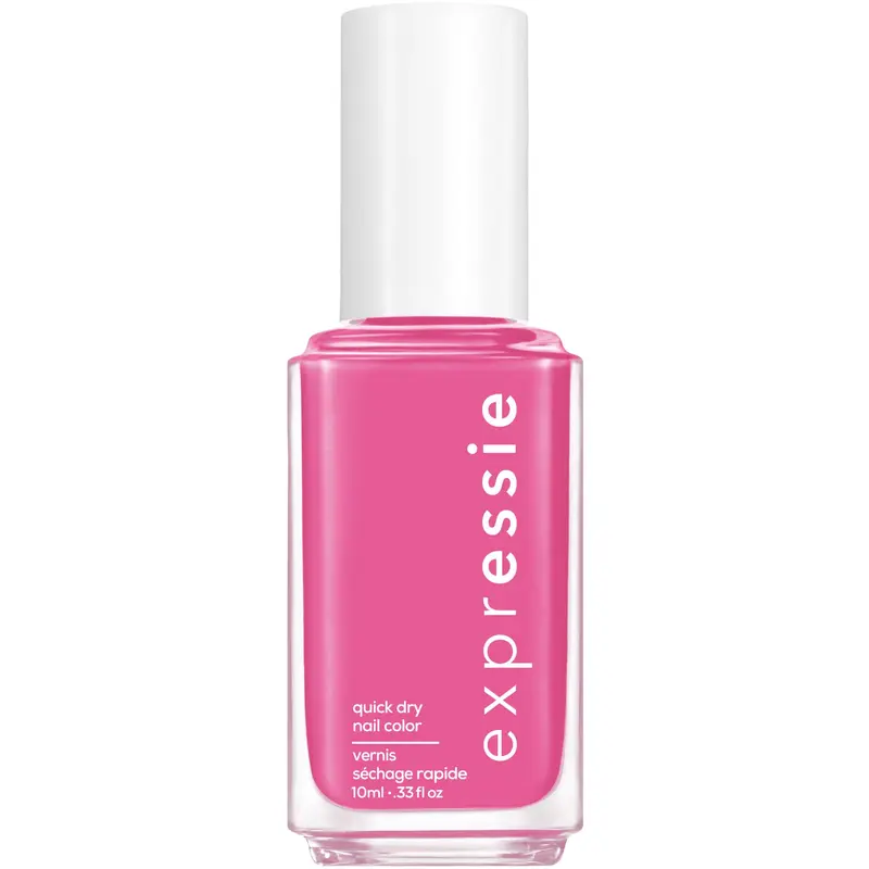 Vernis Essie Expressie – Séchage rapide Trick Clique rose chaud, végane et sans huit ingrédients, 0,33 oz