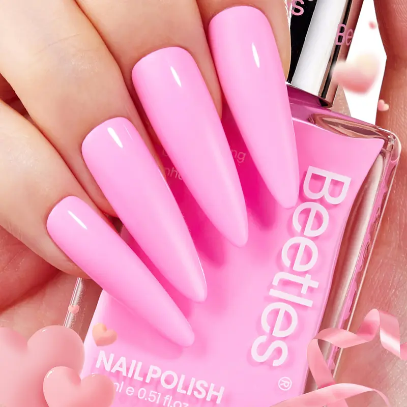 Vernis Gel Beetles Rose Bonbon – Séchage rapide, Candy Rose 0,5 oz / 15 ml
