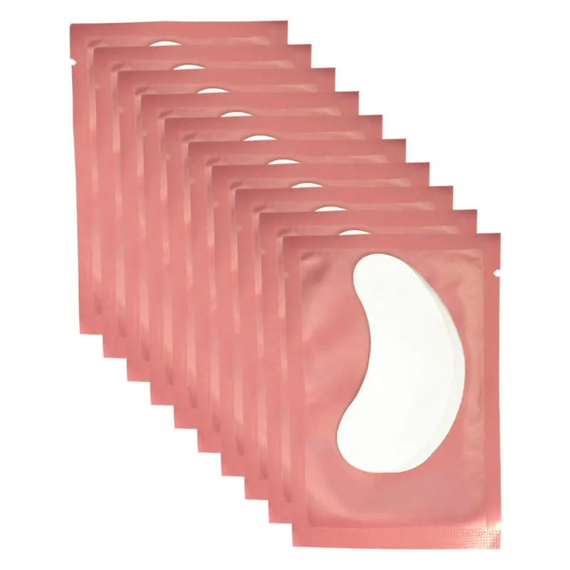 VEYES INC Patch Hydrogel Rose – 50 Paires, Patches Sous les Yeux Sans Peluches pour Extensions Cils