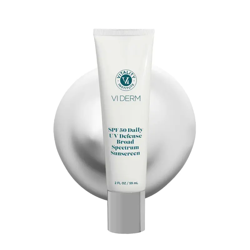VI DERM SPF50 DéDefense UV Quotidienne – Protection visage et corps, Texture légère et sans huile – 60 ml