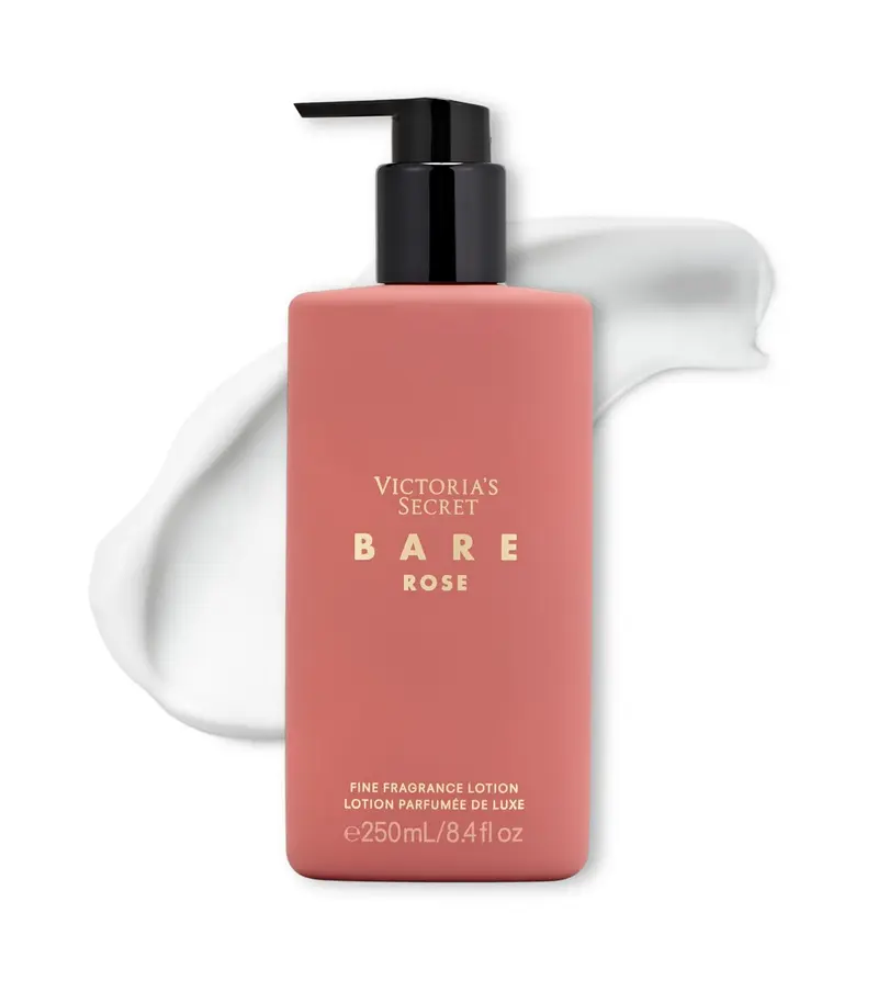 Victoria's Secret Bare Rose – Lotion pour le corps parfumée, notes poire et Rosa Centifolia (8,4 oz)