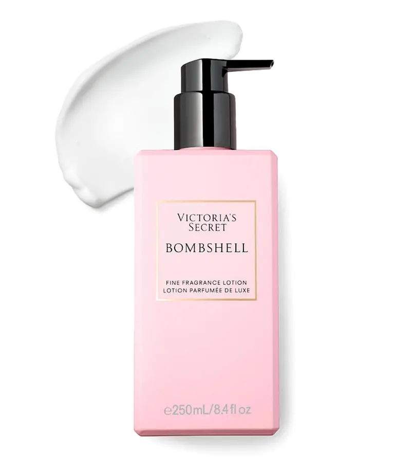 Victoria's Secret Bombshell Lotion Corporelle – Notes fruit de passion violet, pivoine Shangri-La et orchidée vanillée (8,4 oz)