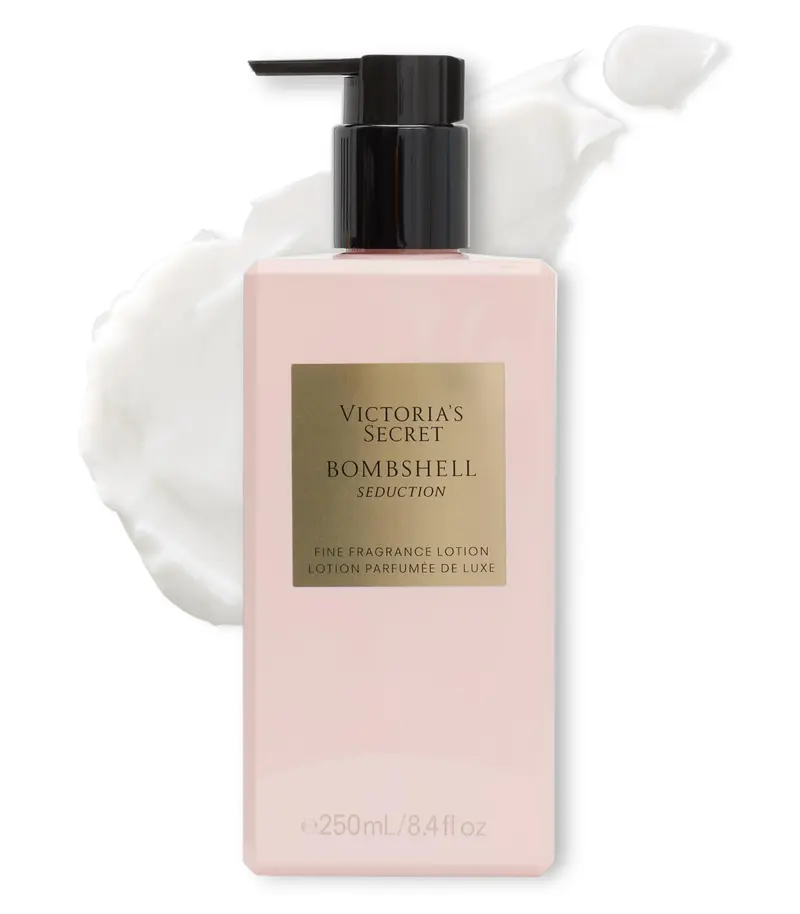 Victoria's Secret Bombshell Seduction Lotion – notes de pivoine blanche, sauge et musc velours (8,4 oz)