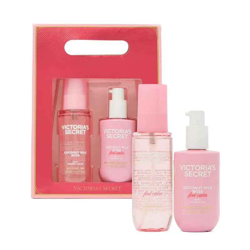 Victoria's Secret Coffret Soin Corps 2 Pièces – Lait de Coco et Rose