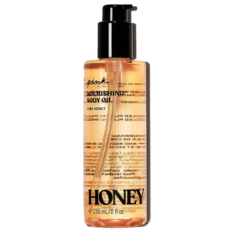 Victoria's Secret Huile Corporelle Miel Rose – Apaisante, Parfum miel-lavande, 8 oz