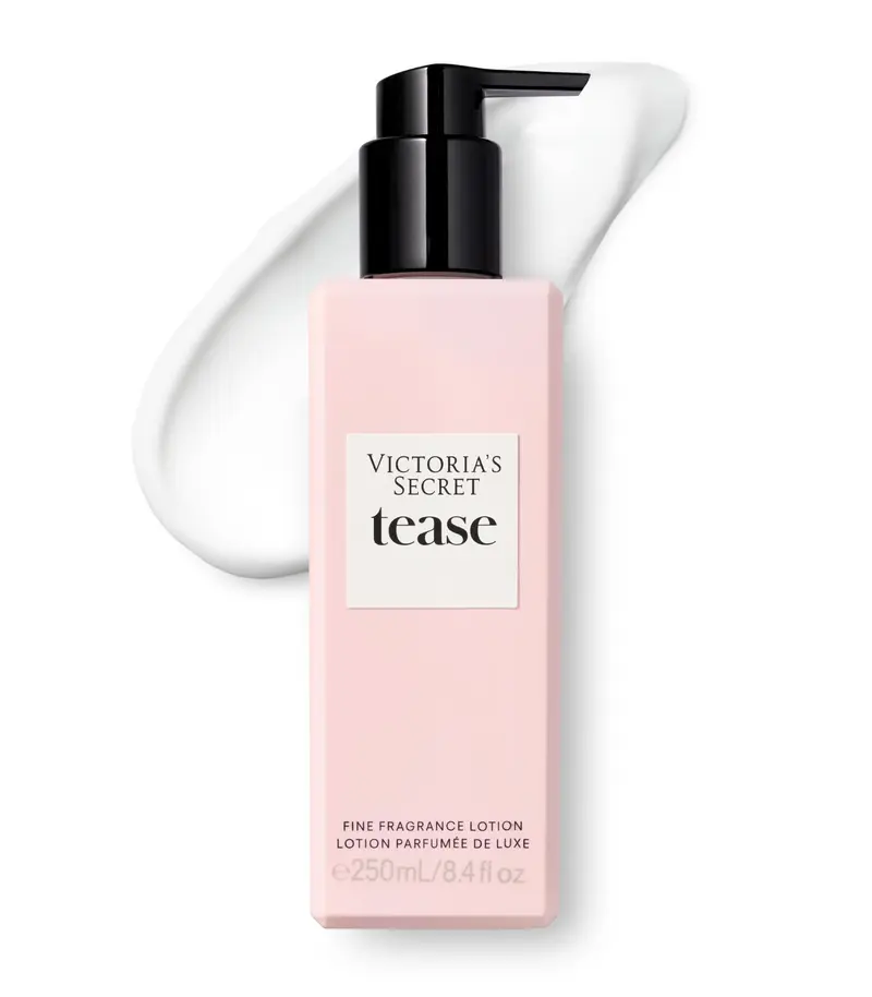 Victoria's Secret Tease Lotion – Crème parfumée pour femmes, notes Gardenia blanche, Poire d'Anjou et Vanille noire (8,4 oz)
