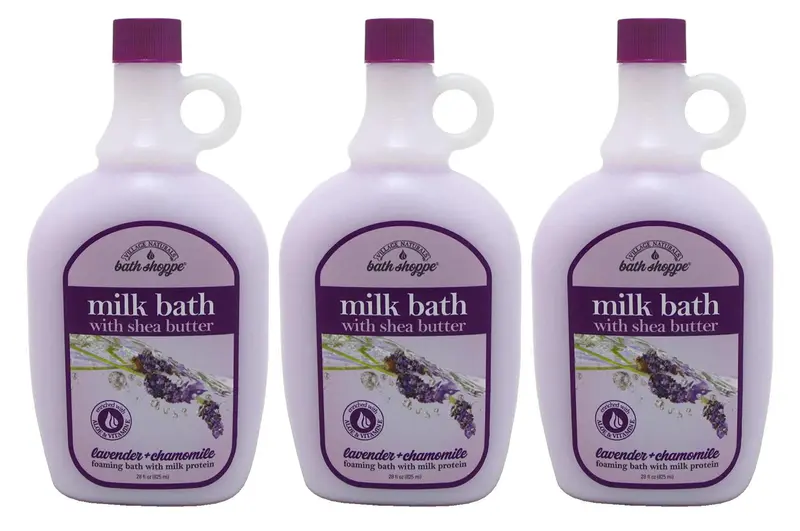 Village Naturals Therapy Bain Lait Ultra-Hydratant Lavande & Camomille – 28 oz (828 ml) × 3