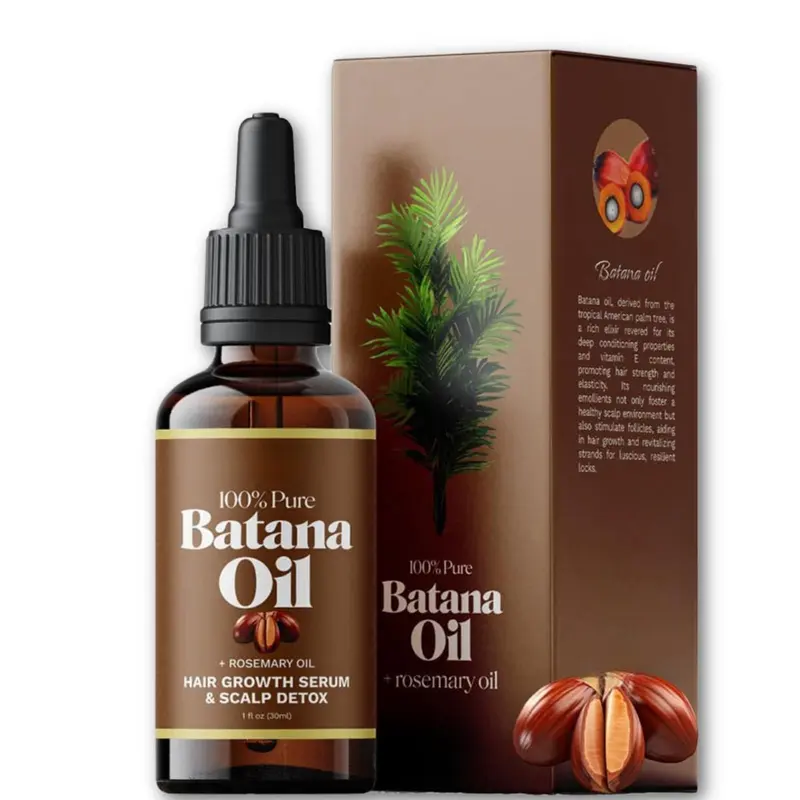 Viohead Batana Oil – Huile Batana 100% biologique au romarin, croissance et éclat des cheveux, 30 ml