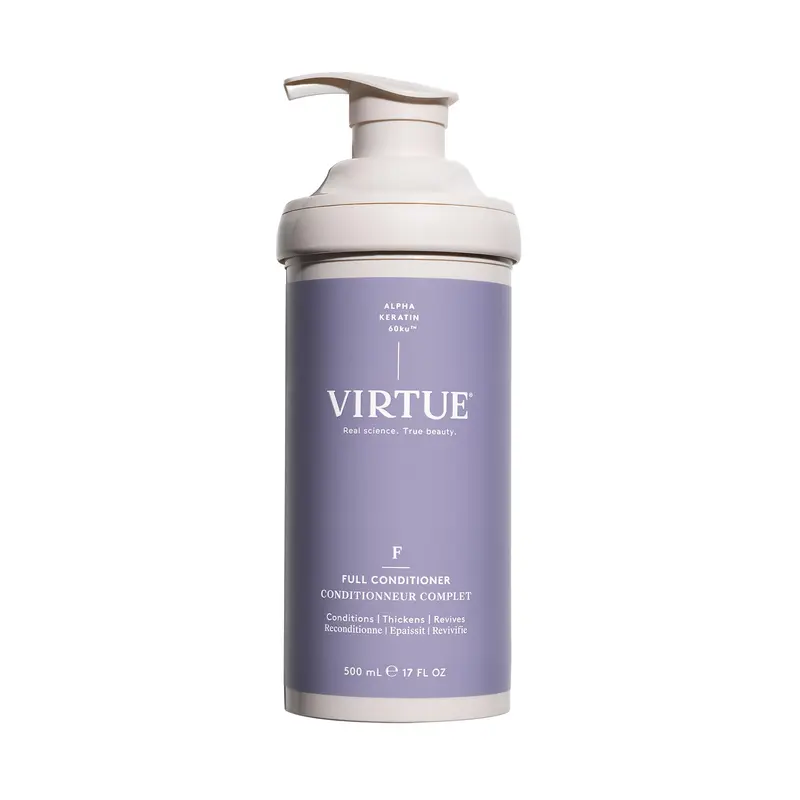 VIRTUE Conditionneur Volumisant Complet – Volume durable pour cheveux fins, sans sulfates, couleur sûre