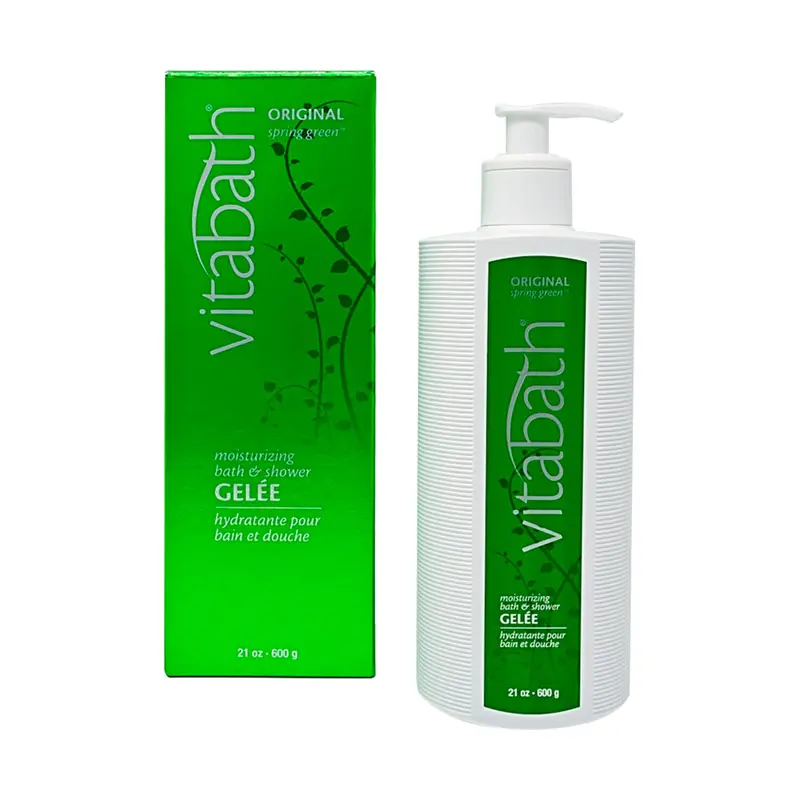 Vitabath Original Spring Green Gel Douche Hydratant – Spa à Domicile, 21 oz