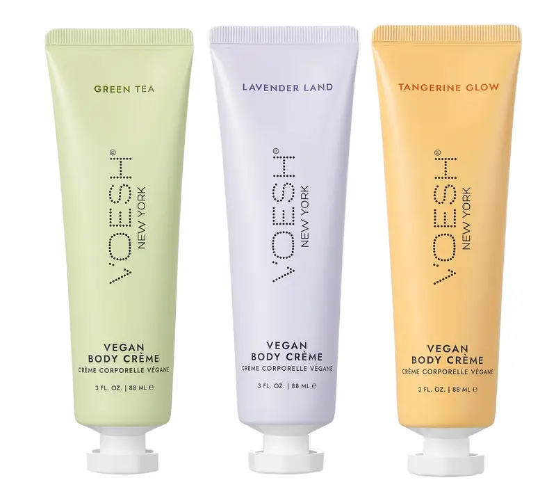 VOESH Vegan Body Crème Trio – Coffret soin hydratant corps vegan (Lavande, Thé Vert et Mandarine Éclat) – Soin K-Beauty coréen