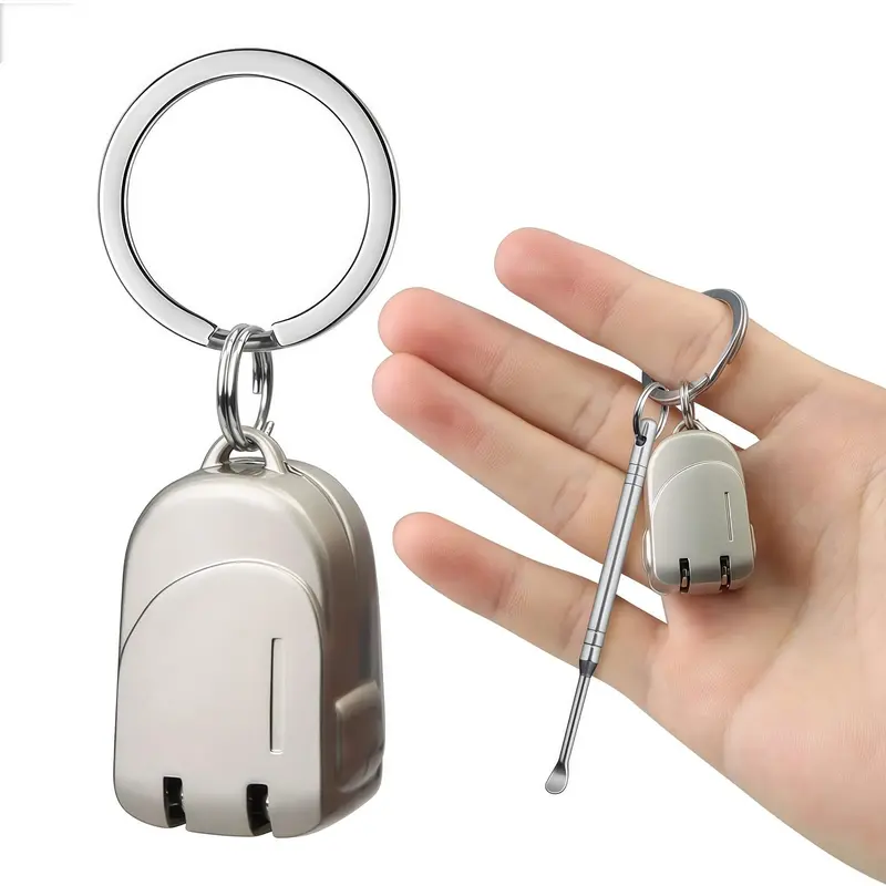VOGARB Coupe-ongles Mini Pliant – Porte-clés, Acier Inoxydable, Champagne