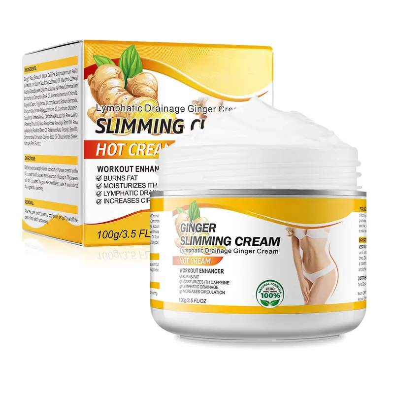 VOGSIG Gel Anti-Cellulite et Crème Chauffante au Gingembre – Raffermissant Corps