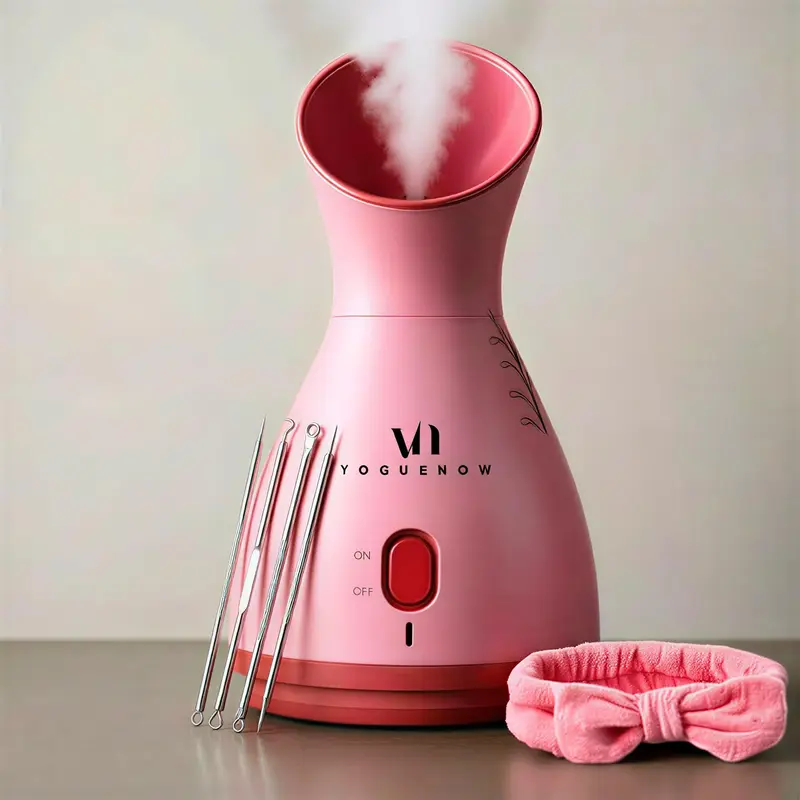 VogueNow – Coffret Spa Facial Steamer avec 6 Outils – Cadeau Saint-Valentin et Bien-Être à Domicile