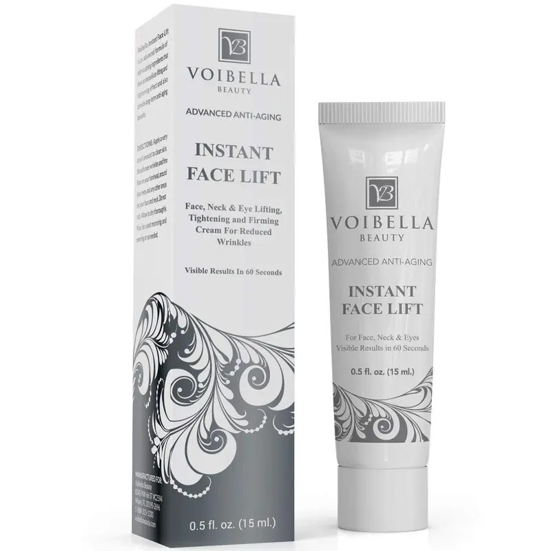 Voibella Beauty Instant Face Lift – Crème Tenseur Visage, Yeux et Cou