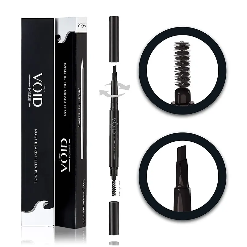 VOID Homme – Crayon Remplisseur de Barbe Brun Foncé, Imperméable et Anti-Bavures