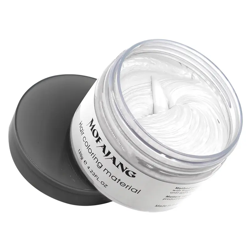 VOLLUCK Cire capillaire blanche – Teinte temporaire naturelle, 120 ml | Cosplay et Fêtes