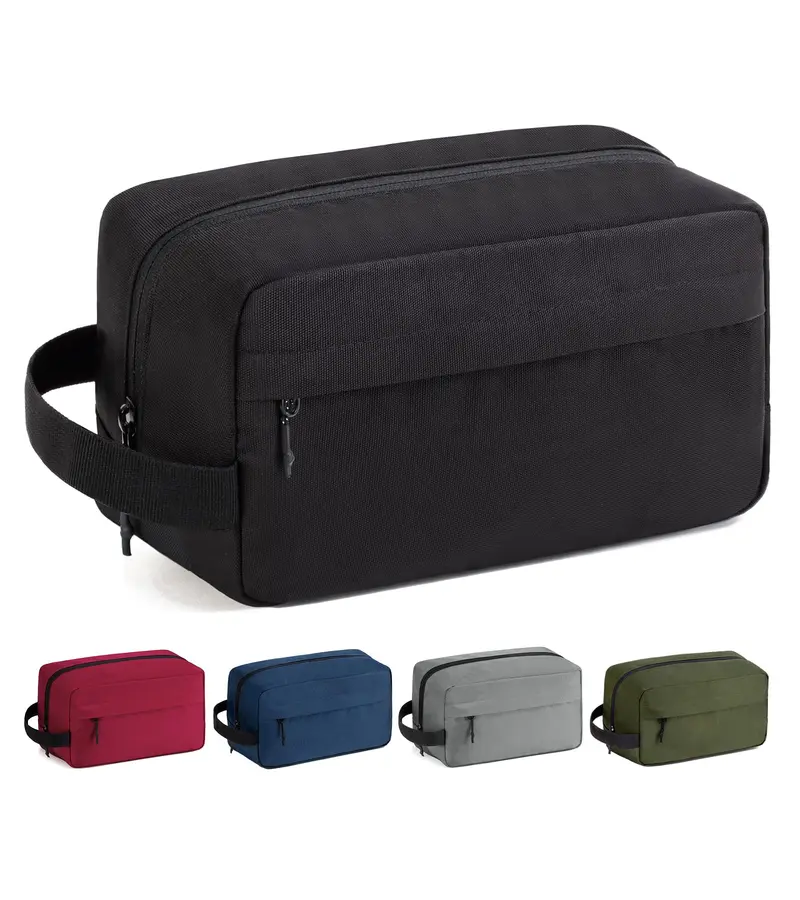 Vorspack Trousse de Toilette Suspendue pour Hommes – Étanche, Voyage et Accrochage – Noir