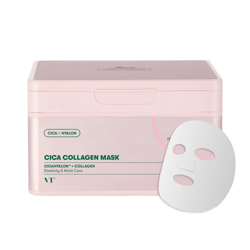 VT COSMETICS CICA Collagen Daily Mask – 30 masques hydratants et raffermissants