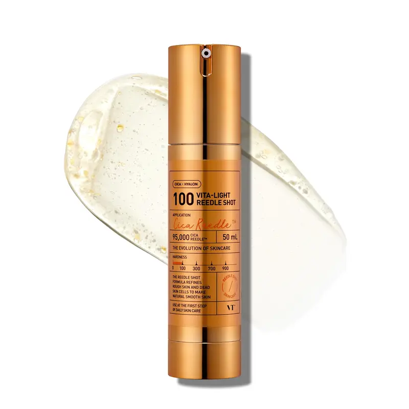 VT COSMETICS Vita-Light Reedle Shot 100 – Sérum capsules Vitamine C & Vitamine E, microneedling, booster peau coréen 50 ml