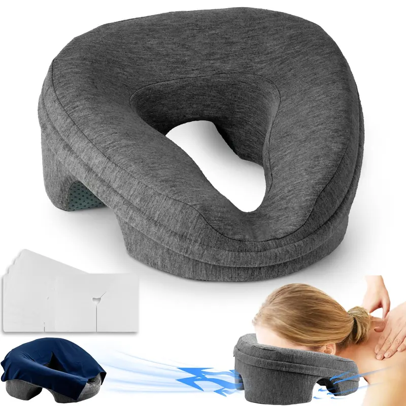 VVB Oreiller Face Down pour lit – Appui visage et confort lors de massages et thérapies