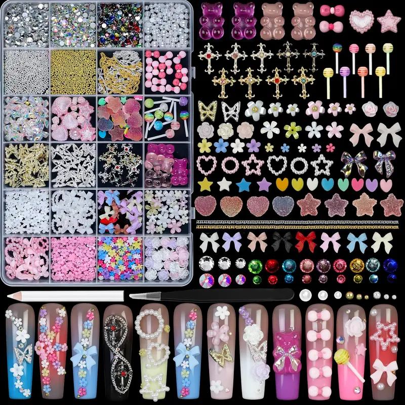VYNELLE – 24 ornements pour ongles
