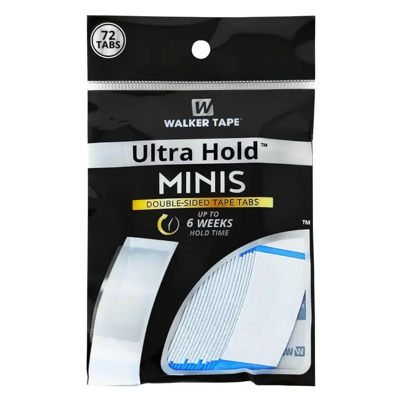 Walker Tape Ultra Hold Mini Tabs – Pastilles adhésives double-face pour dentelle et extensions, 216 pièces