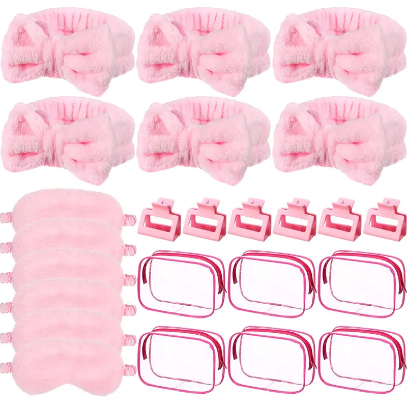 Wavyknot – Ensemble Fête Spa Rose 24 pièces pour Soirée entre Amies