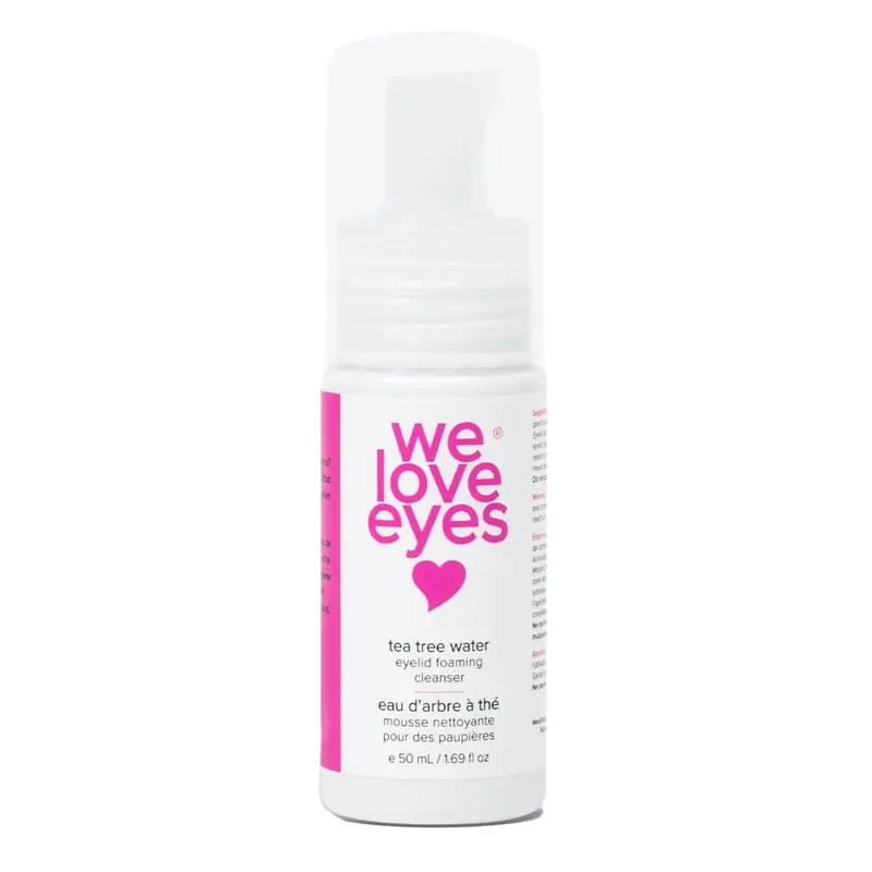 We Love Eyes - Nettoyant Mousse Paupières sans huile, à base d'arbre à thé, pour extensions de cils