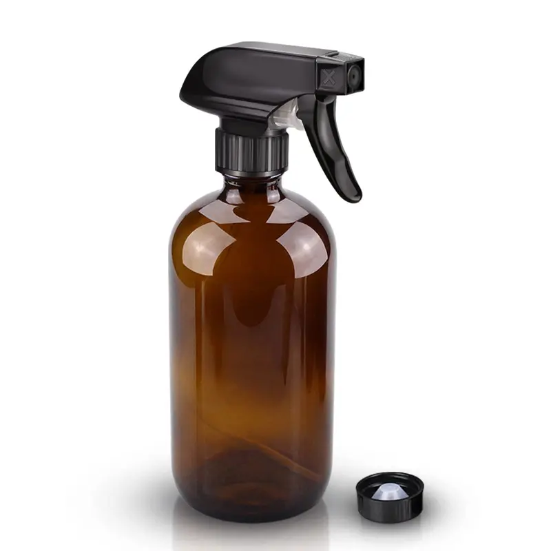 Wedama Bouteilles Spray Verre Ambré 16 oz – Réutilisables, Réglables, Pour Huiles et Nettoyage