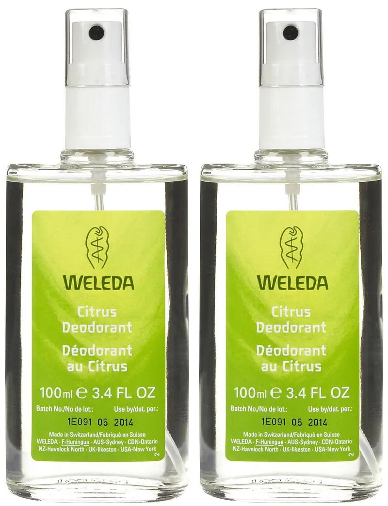 Weleda Déodorant Citron Sans Aérosol – Frais et Naturel, Sans Aluminium, Flacon 3,4 oz (Pack de 2)