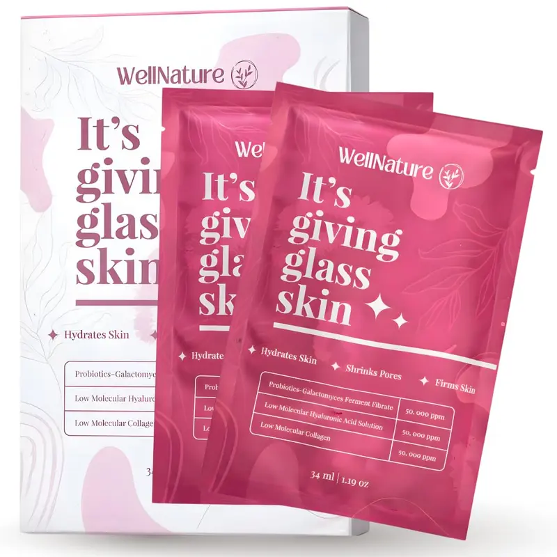 Wellnature™ Masque Hydrogel Nuit Original – Hydratation Profonde et Éclat Bio-Collagène et Oligo-Hyaluronique