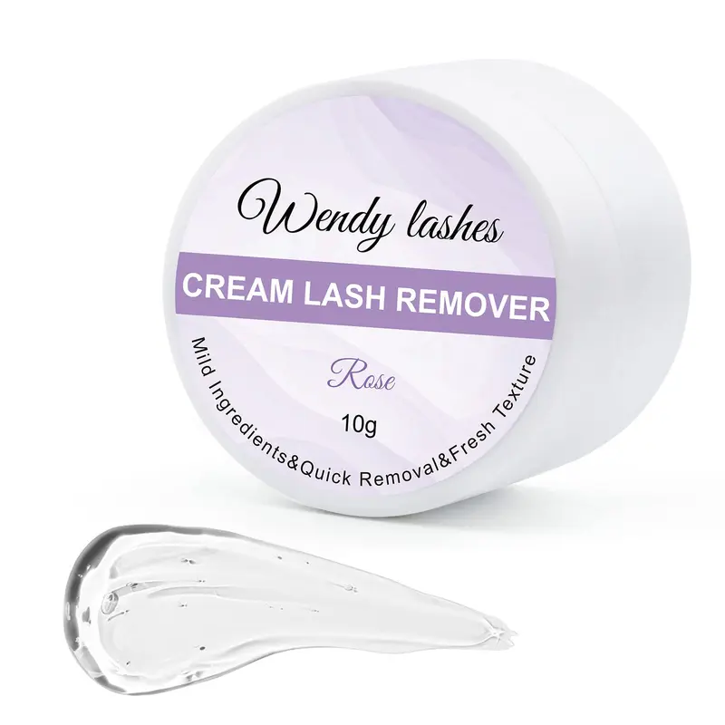 Wendy Lashes Dissolvant Crème 10 g – pour extensions et cils en grappes (Rose)