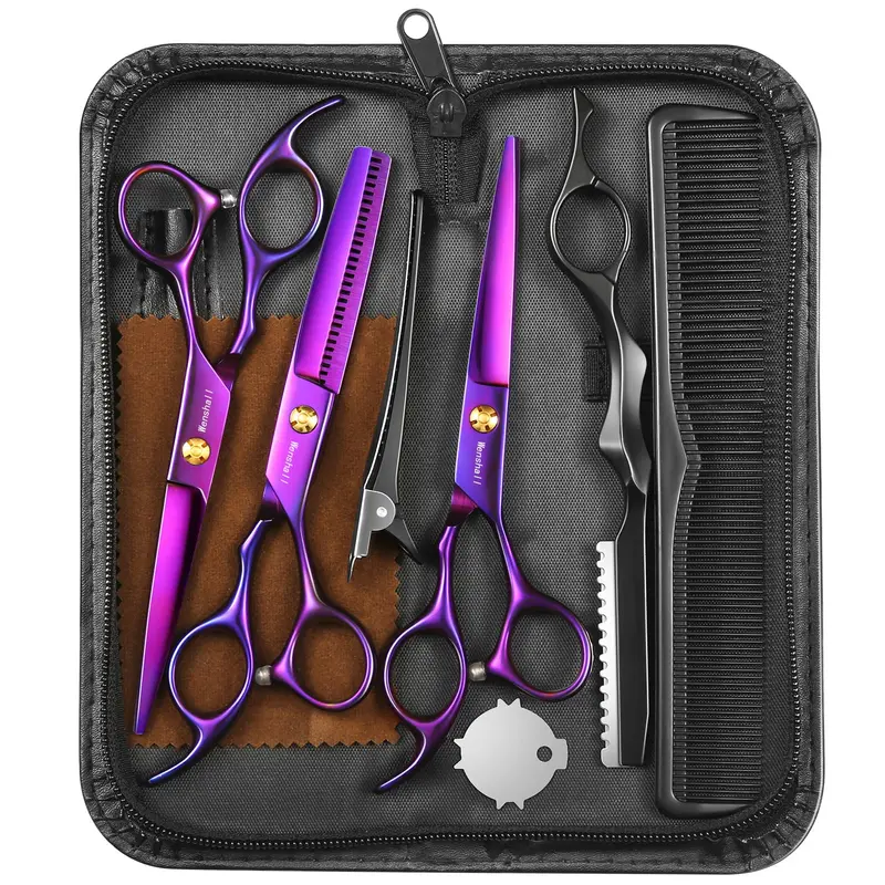 Wenshall ciseaux de coiffure professionnels 6,89 pouces — ensemble polyvalent salon et maison