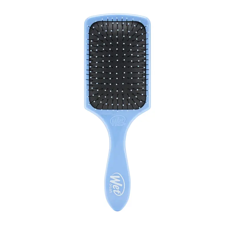 Wet Brush Paddle Detangler Sky — Démêlage en douceur et distribution des soins pour cheveux longs