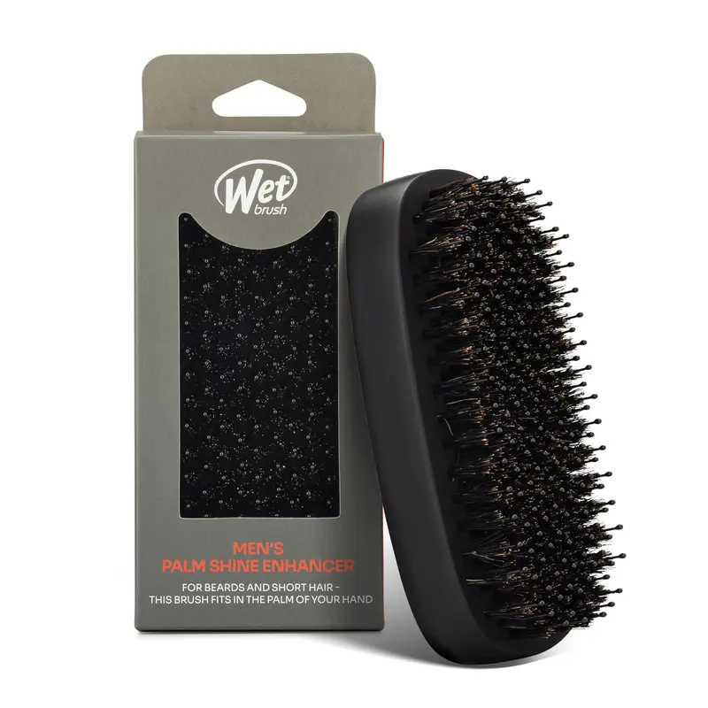 Wet Brush Shine Enhancer — Brosse Démêlante pour Barbe et Cheveux Courts, IntelliFlex, Brillance Douce
