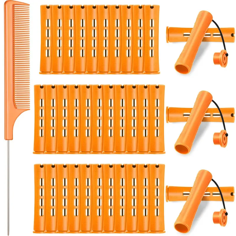 WILLBOND 36 Rouleaux pour Permanente – Tiges Longues et Peigne à Queue Métallique