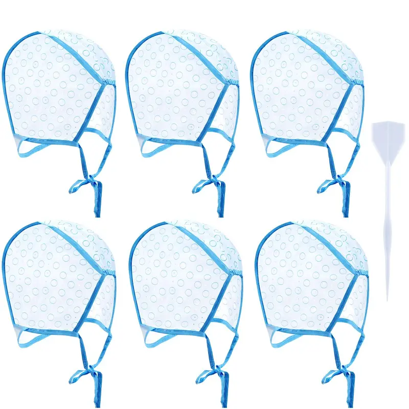 WILLBOND – 6 Capuchons de Surlignage pour Coloration et Décoloration (Bleu)