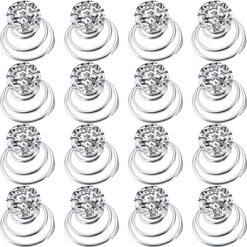 WILLBOND 60 Pièces Épingles Cheveux Spirale Cristal – Accessoires Mariage et Événements